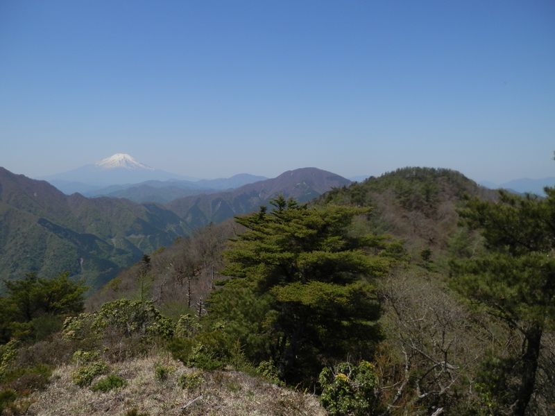 富士山、御正体山、大室山、袖平山
