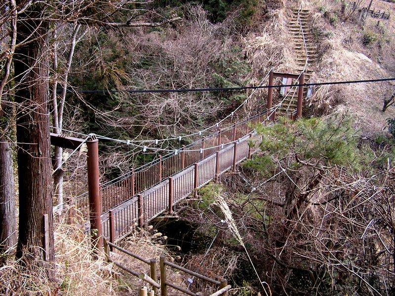 馬頭刈尾根 -- 吊橋を渡って、もう一山越えなくてはならない