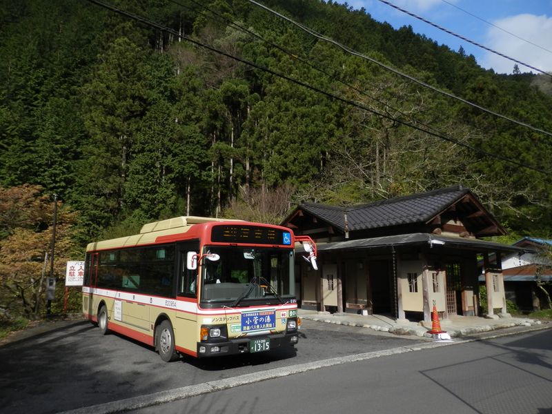 清東橋バス停に到着