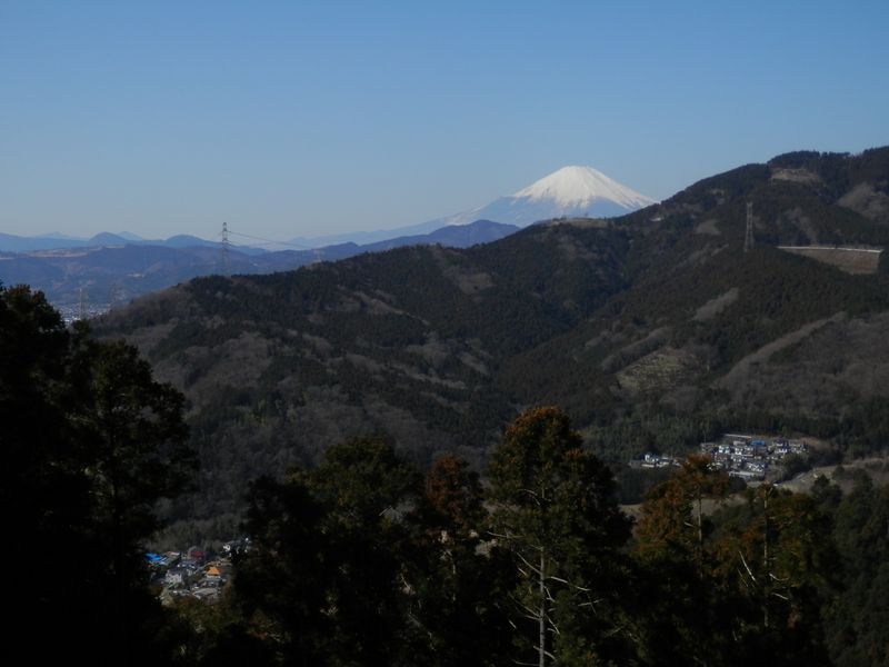 富士山、矢倉岳、金時山ほかを望む