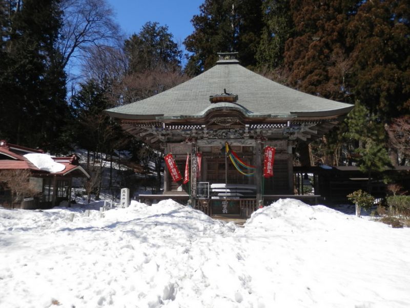 高水三山 -- 常福寺の本堂