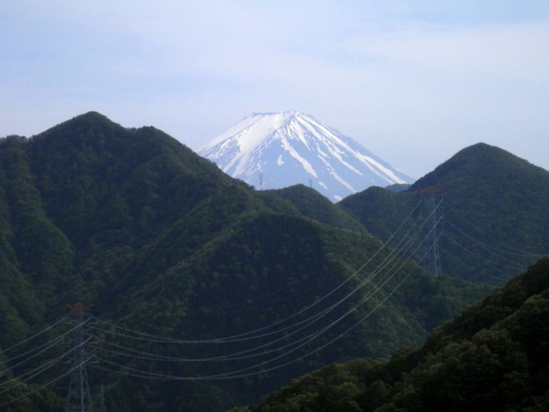 天目から望む富士山