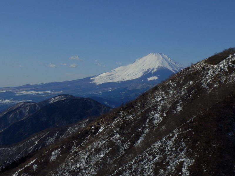 花立山荘からもう一度富士山