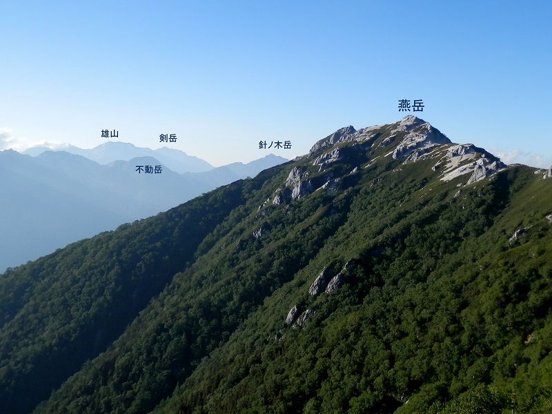 立山と剣岳を望む