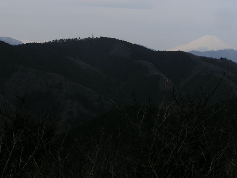 裏高尾 -- 富士見台から、小仏城山を望む