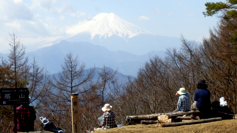 扇山から望む富士山