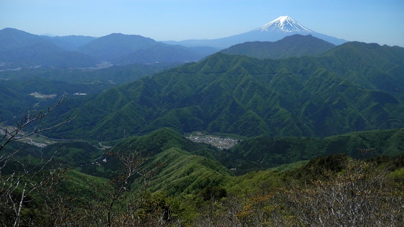 富士山と寂惝尾根