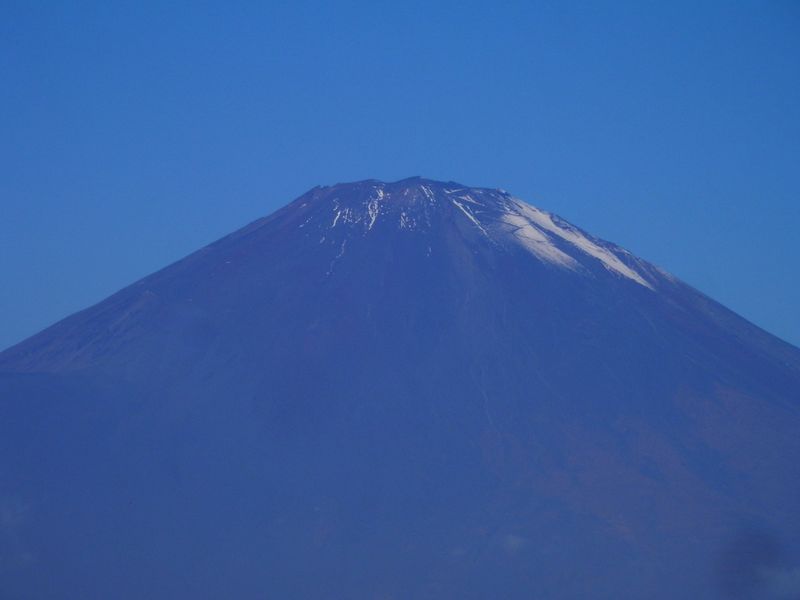 富士山頂にズームイン