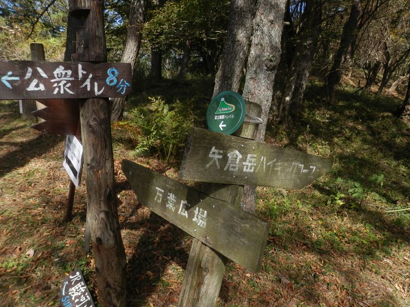 矢倉岳ハイキングコースに進む