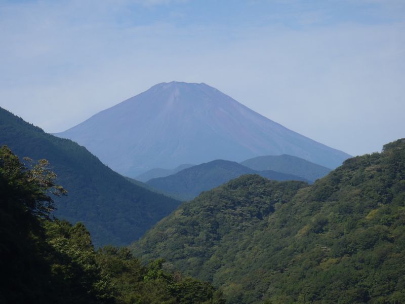 小菅沢橋より望む富士山