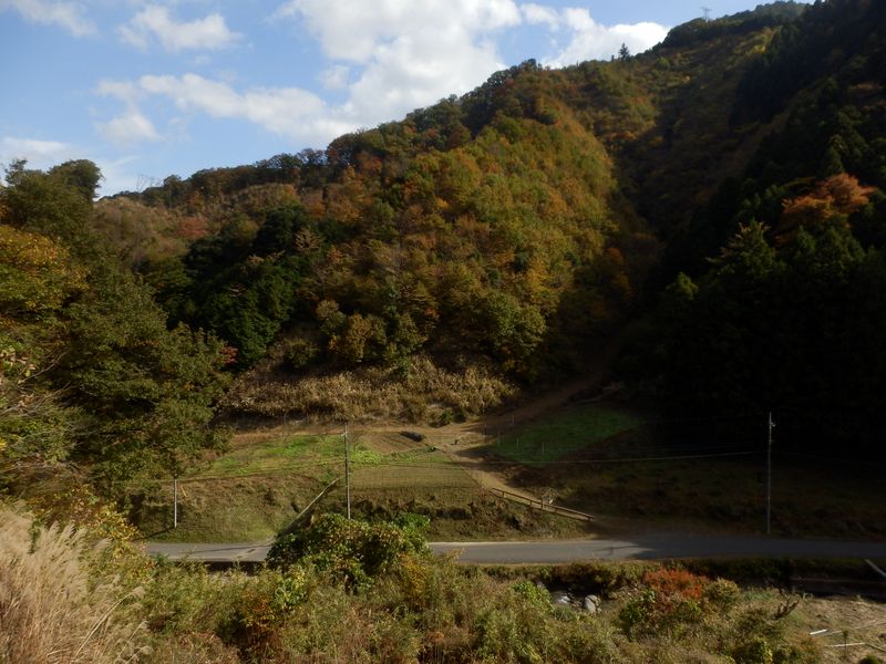 右は巌道峠、左は富岡へ