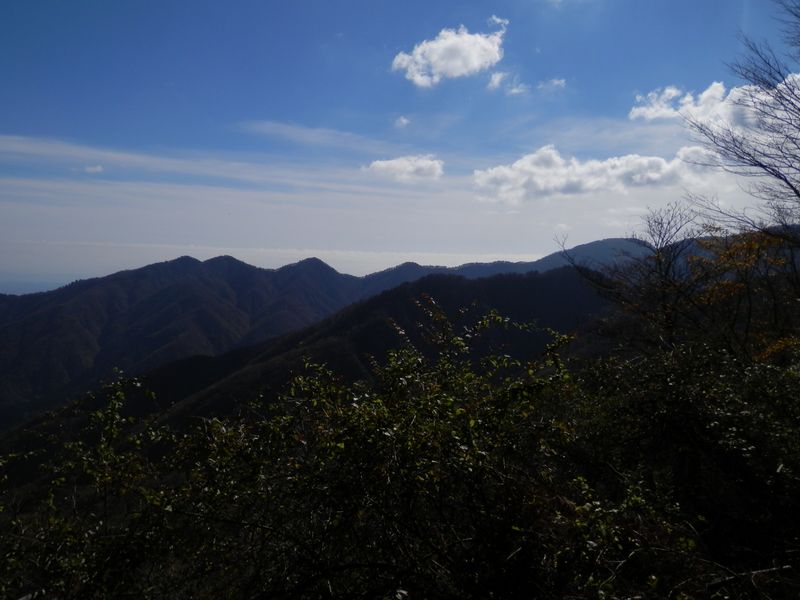 丹沢山と丹沢三峰をきれいに望める場所