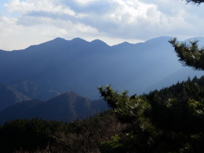 焼山展望台から、丹沢三峰