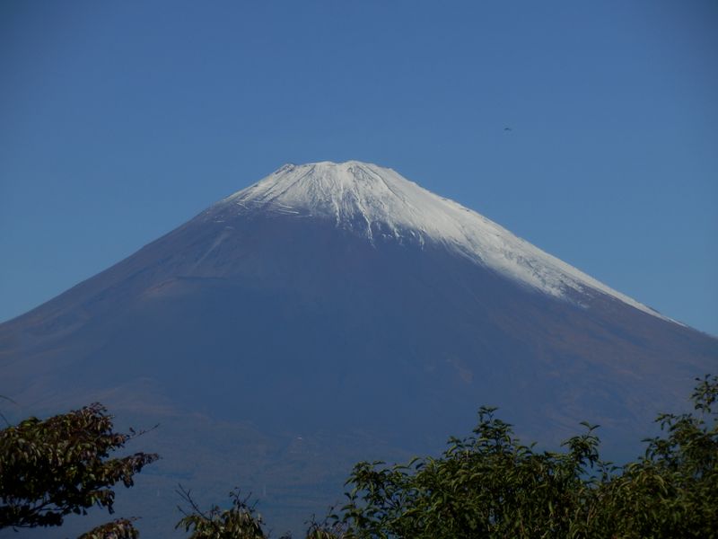 富士見台から、まず富士山を