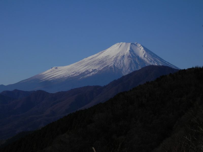 雲一つない富士山