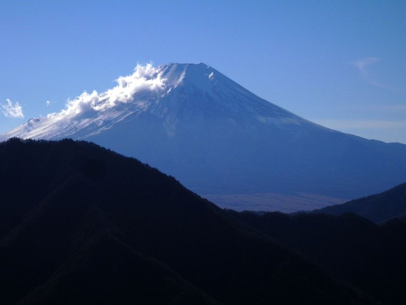 赤岩より、富士山をもう一度