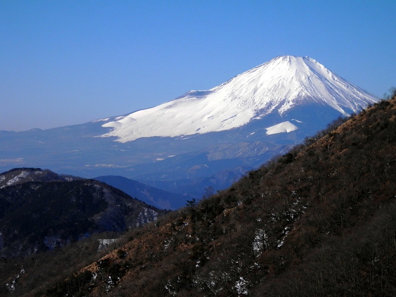 花立山荘から望む富士山