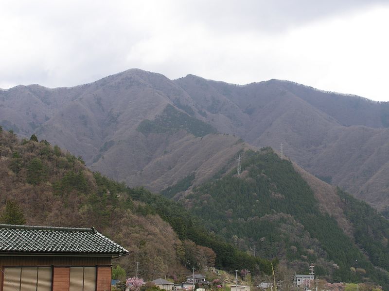 笹子雁ケ腹摺山 -- 滝子山を望む