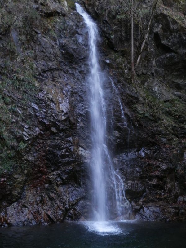 払沢の滝は、全四段、最下段は落差26m