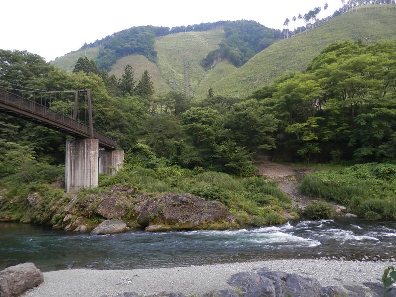 杣の小橋と多摩川